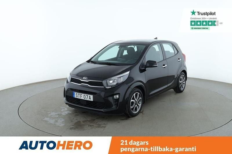 Svart Begagnad 2021 Kia Picanto Advance Halvkombi | 115 000 kr (Marknadspris) - Bild 1/4