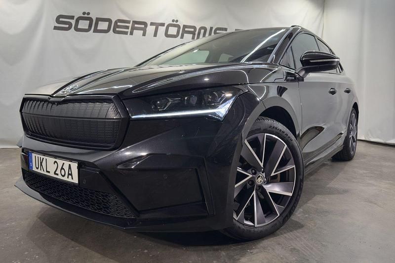 Begagnad Skoda Enyaq iV SportLine 194 kW (265 HK) 2023 Svart (svart metallic) SUV