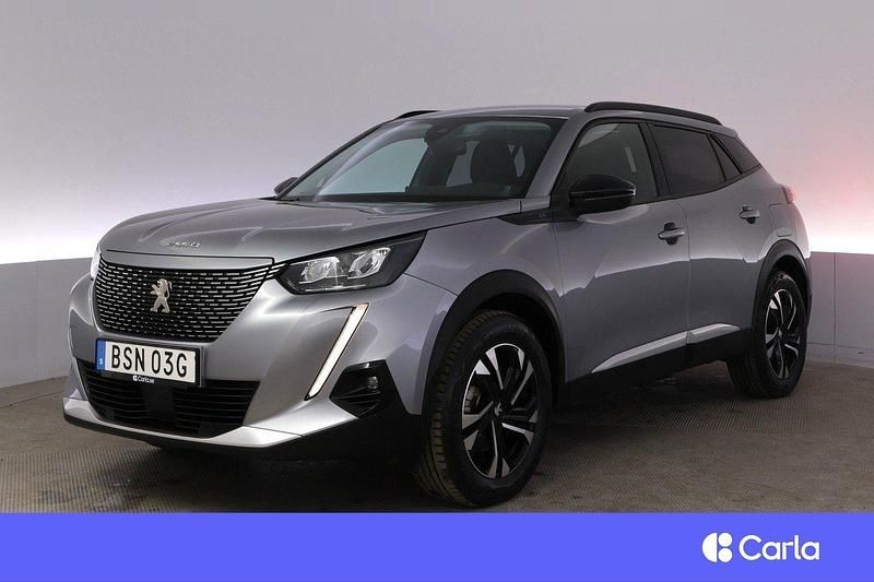 Grå Begagnad 2022 Peugeot e-2008 Allure SUV | 214 900 kr (Marknadspris) - Bild 1/3