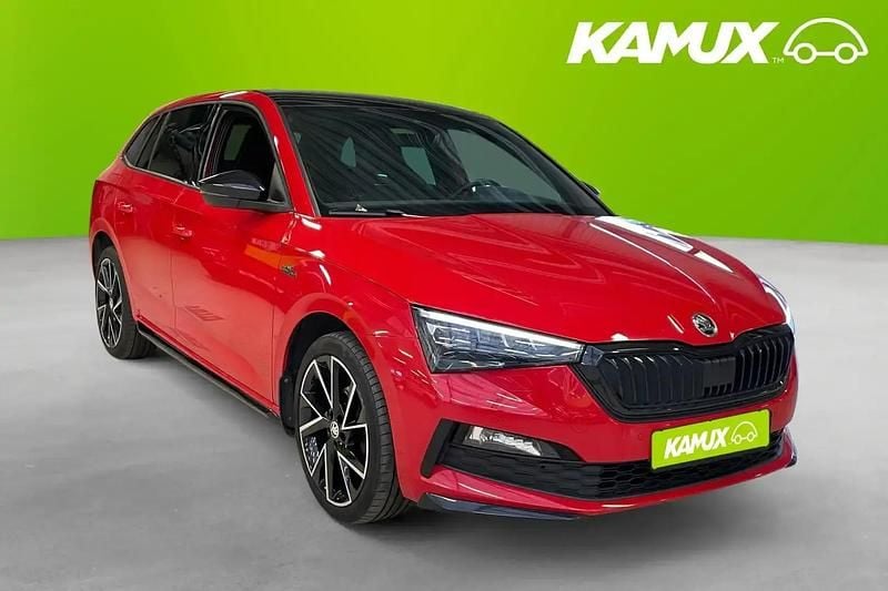 Röd Begagnad 2021 Skoda Scala Monte Carlo Halvkombi | 179 800 kr (Marknadspris) - Bild 1/4