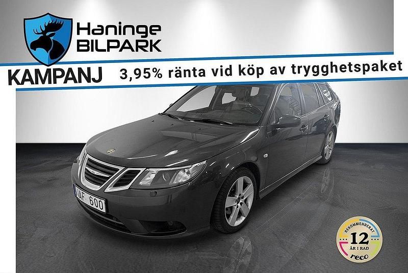 Grå Begagnad 2009 Saab 9-3 Vector Kombi | 69 895 kr (Marknadspris) - Bild 1/2