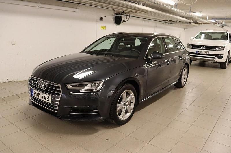 Grå (manhattangrå metallic) Begagnad 2017 Audi A4 Proline Kombi | 235 000 kr (Dyr) - Bild 1/4
