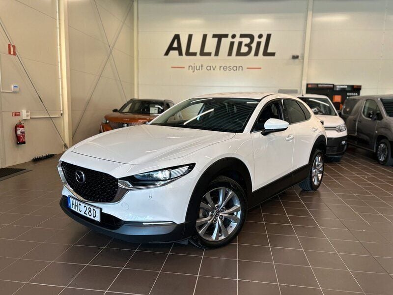 Vit Begagnad 2019 Mazda CX-30 SUV | 244 900 kr (Marknadspris) - Bild 1/4