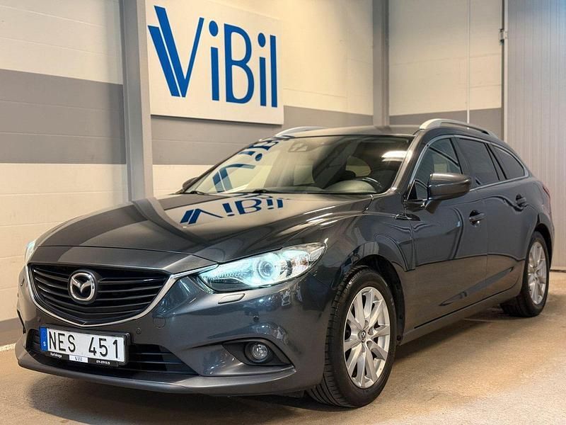 Grå Begagnad 2012 Mazda 6 Kombi | 139 000 kr (Dyr) - Bild 1/4