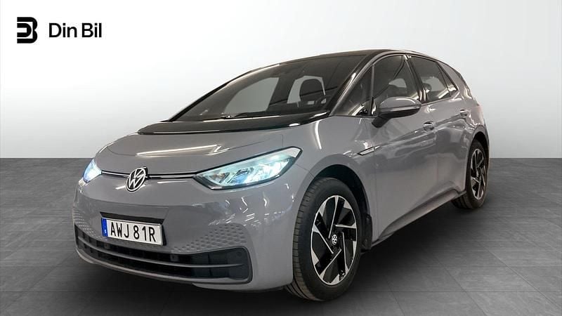 Begagnad VW ID.3 Pro 150 kW (204 HK) 2022 Grå Halvkombi