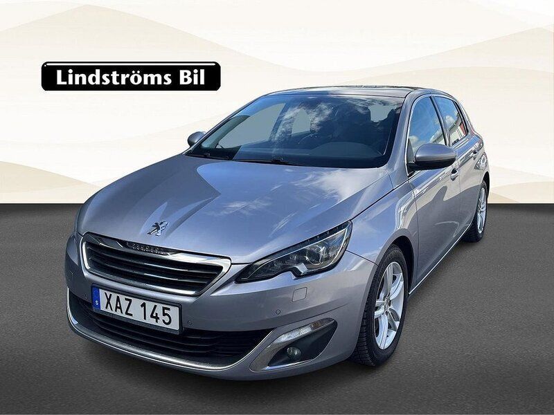 Grå Begagnad 2014 Peugeot 308 Halvkombi | 109 900 kr (Lite dyr) - Bild 1/3