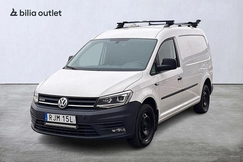 Vit Begagnad 2020 VW Caddy Maxi Minibuss | 169 900 kr - Bild 1/4