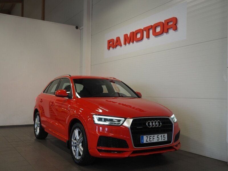 Röd Begagnad 2017 Audi Q3 S-Line SUV | 199 900 kr - Bild 1/3
