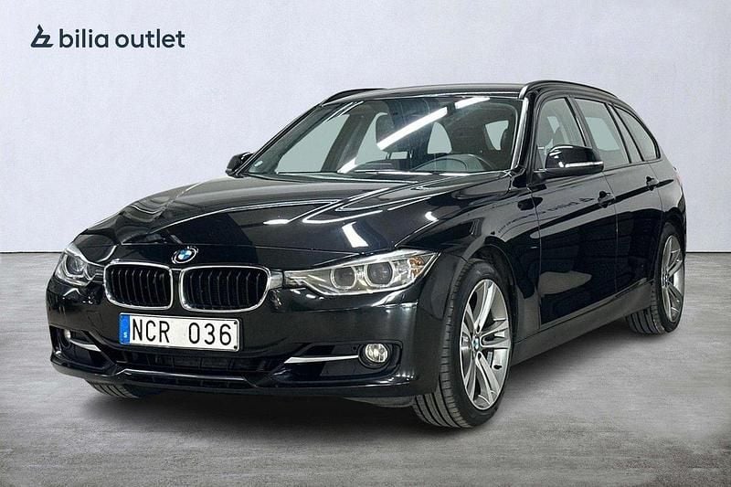 Svart Begagnad 2012 BMW 328 Sport Line Kombi | 139 900 kr (Marknadspris) - Bild 1/3