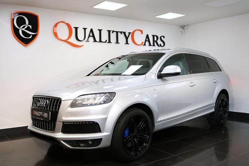 Silver Begagnad 2014 Audi Q7 S-Line SUV | 209 000 kr (Marknadspris) - Bild 1/4