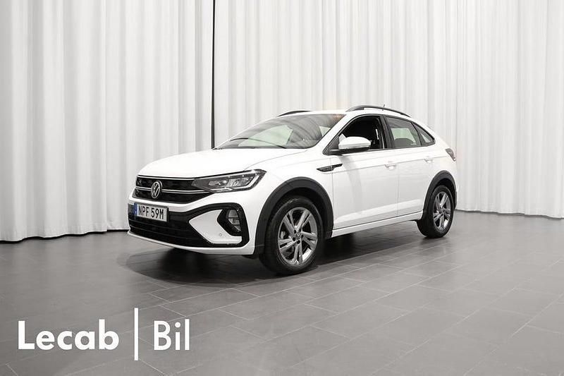 Pure white Begagnad 2023 VW Taigo R-line SUV | 229 500 kr (Bra pris) - Bild 1/4
