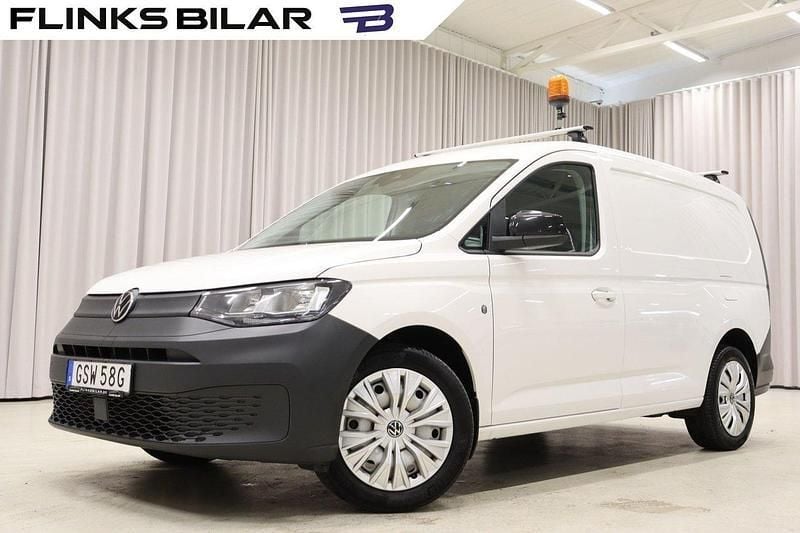 Vit Begagnad 2021 VW Caddy Maxi Minibuss | 299 900 kr (Dyr) - Bild 1/4