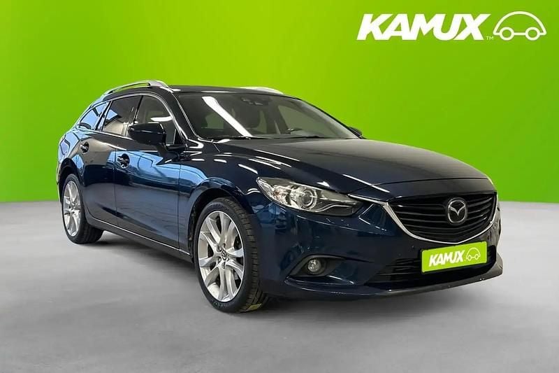 Blå Begagnad 2014 Mazda 6 Kombi | 122 900 kr (Lite dyr) - Bild 1/4