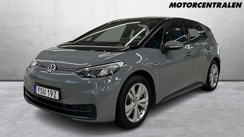 Grå Begagnad 2020 VW ID.3 Pro Performance Halvkombi | 239 000 kr (Marknadspris) - Bild 1/4