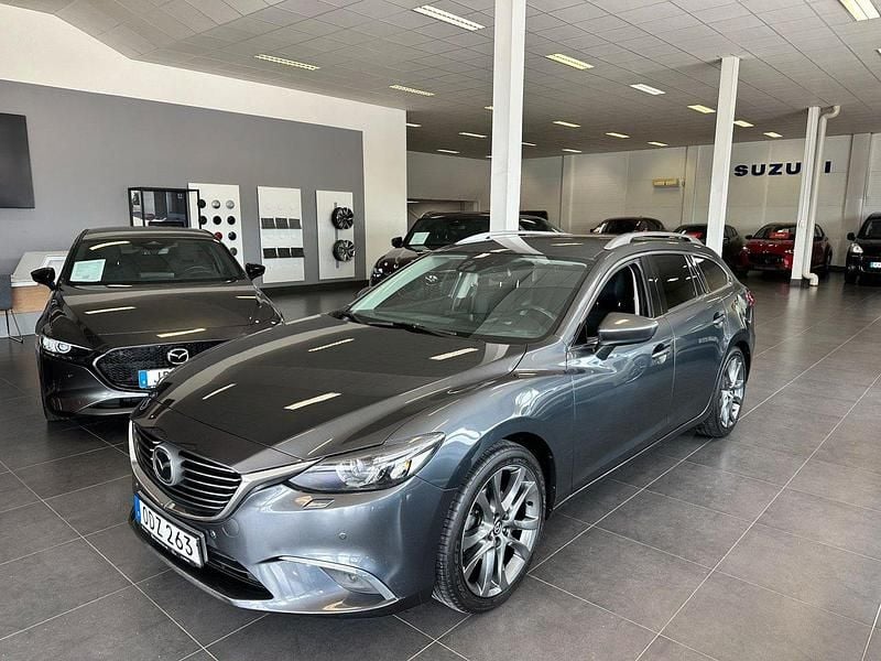 Grå Begagnad 2016 Mazda 6 Optimum Kombi | 144 900 kr (Bra pris) - Bild 1/4