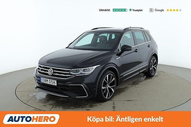 Svart Begagnad 2021 VW Tiguan R-line SUV | 325 000 kr (Dyr) - Bild 1/4