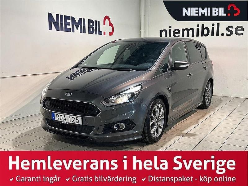 Grå Begagnad 2018 Ford S-MAX ST-Line Minibuss | 349 900 kr - Bild 1/3