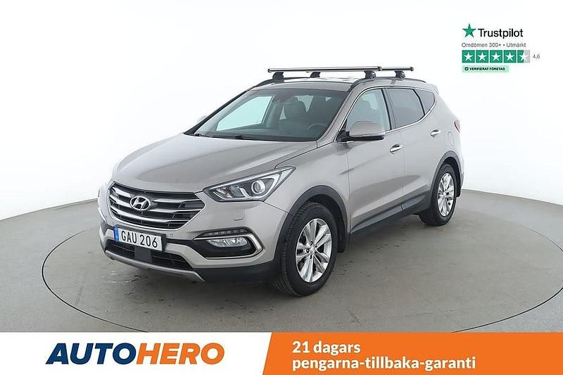 Mörkgrå (grå) Begagnad 2016 Hyundai Santa Fe SUV | 223 000 kr (Dyr) - Bild 1/4