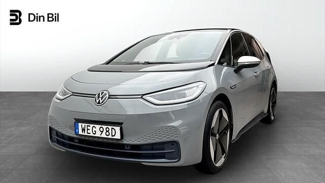 Grå Begagnad 2020 VW ID.3 Pro Performance Halvkombi | 259 900 kr (Dyr) - Bild 1/4