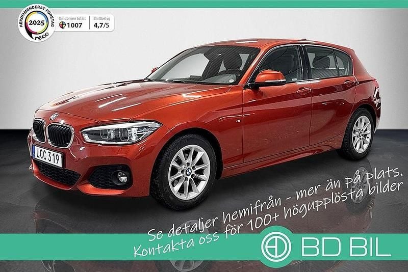 Begagnad BMW 118 M Sport 136 HK (100 kW) 2018 Orangemetallic Halvkombi