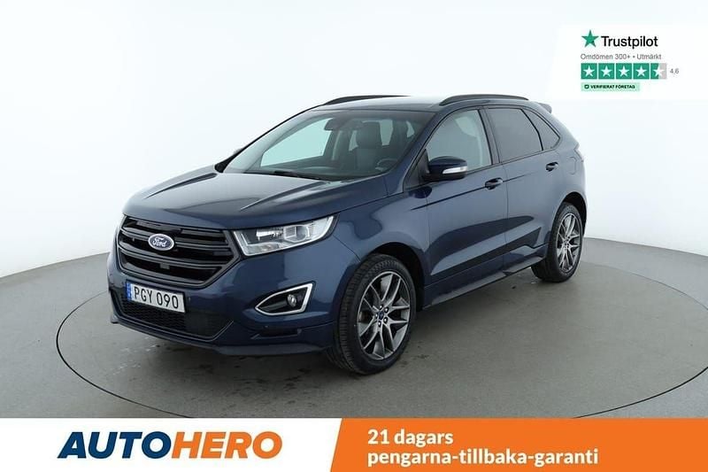 Blå Begagnad 2016 Ford Edge Sport SUV | 213 000 kr (Marknadspris) - Bild 1/4