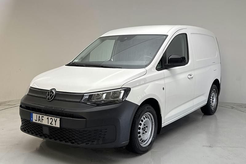 Vit Begagnad 2023 VW Caddy Minibuss | 239 000 kr (Bra pris) - Bild 1/4