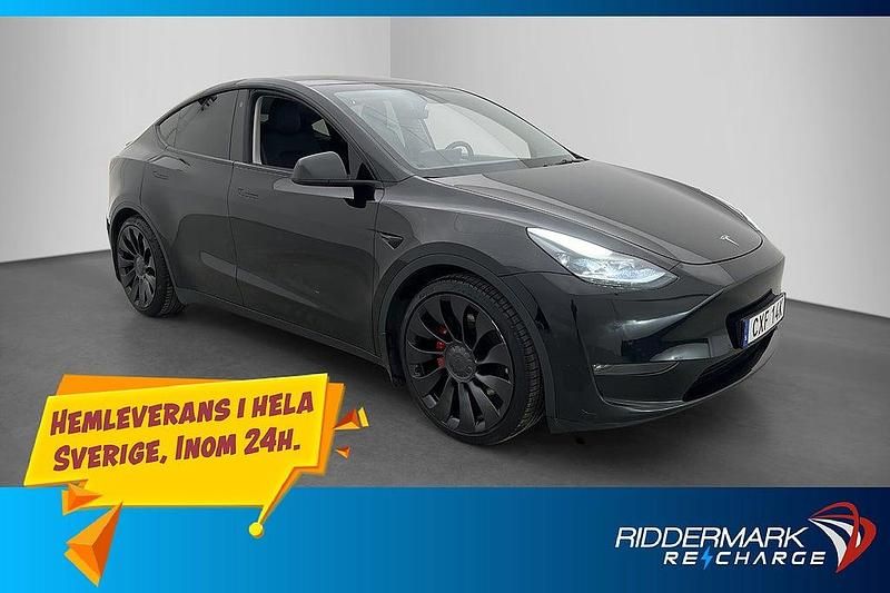 Begagnad Tesla Model Y Performance 392 kW (534 HK) 2022 Svart SUV