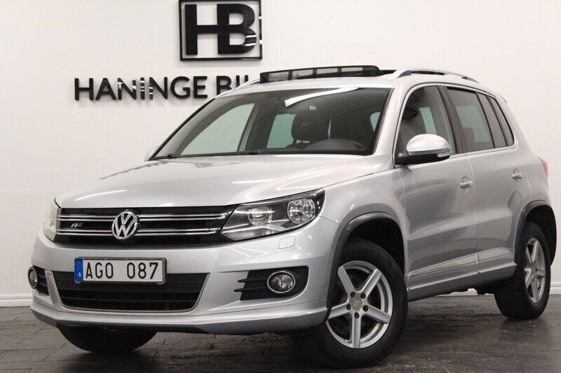 Silver Begagnad 2014 VW Tiguan R-line SUV | 139 900 kr (Lite dyr) - Bild 1/4