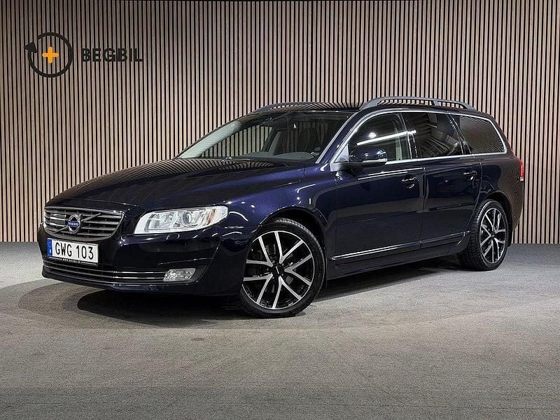 Mörkblå Begagnad 2015 Volvo V70 Standard Kombi | 107 900 kr (Bra pris) - Bild 1/4