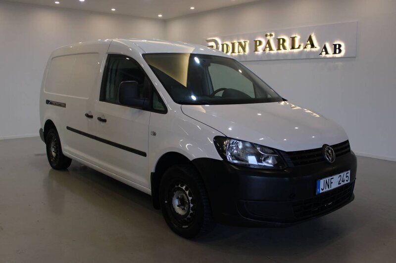 Vit Begagnad 2013 VW Caddy Maxi Minibuss | 84 900 kr (Marknadspris) - Bild 1/4