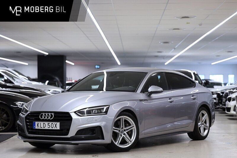 Silver Begagnad 2019 Audi A5 Sportback S-Line Sportkupé | 264 900 kr (Bra pris) - Bild 1/3