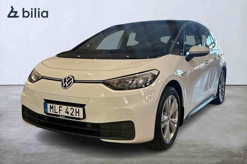 Vit Begagnad 2021 VW ID.3 Pro Performance Halvkombi | 219 000 kr (Marknadspris) - Bild 1/1
