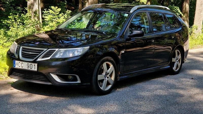 Svart Begagnad 2009 Saab 9-3 Aero Kombi | 49 999 kr (Superpris) - Bild 1/4