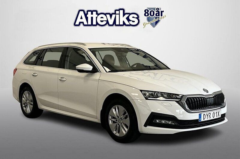 Vit Begagnad 2023 Skoda Octavia G-TEC Kombi | 279 000 kr (Dyr) - Bild 1/4