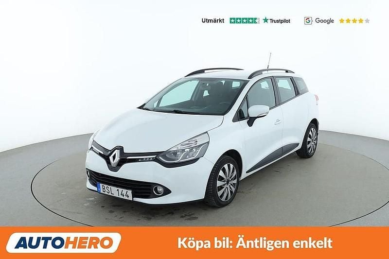 Vit Begagnad 2016 Renault Clio GrandTour Zen Kombi | 79 000 kr (Bra pris) - Bild 1/4