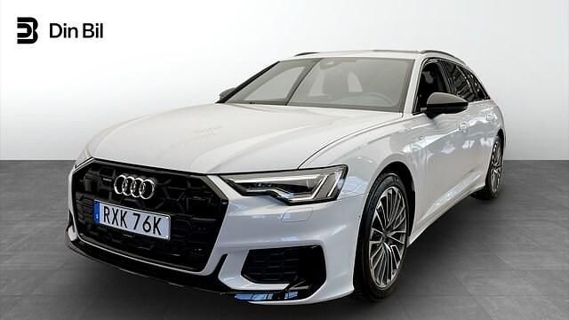 Glaciärvit metallic Begagnad 2024 Audi A6 S-Line Kombi | 649 000 kr - Bild 1/4