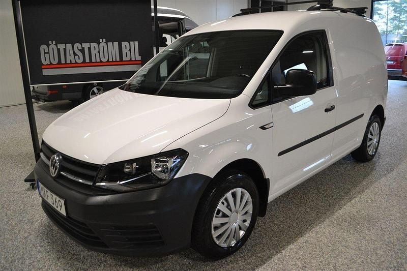 Vit Begagnad 2017 VW Caddy Minibuss | 149 000 kr (Marknadspris) - Bild 1/4