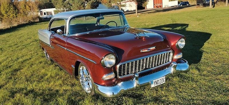 Flerfärgad Begagnad 1955 Chevrolet Bel Air Sport Sportkupé | 629 000 kr - Bild 1/4