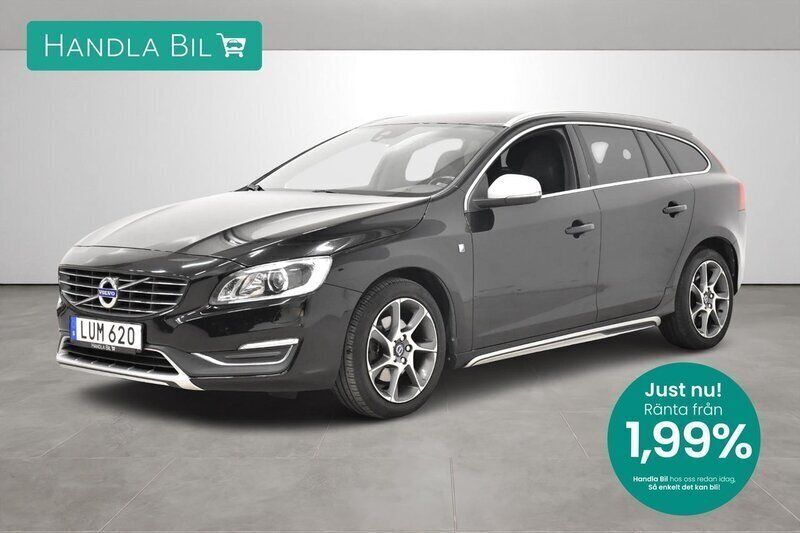 Svart Begagnad 2015 Volvo V60 Ocean Race Kombi | 169 900 kr (Lite dyr) - Bild 1/3
