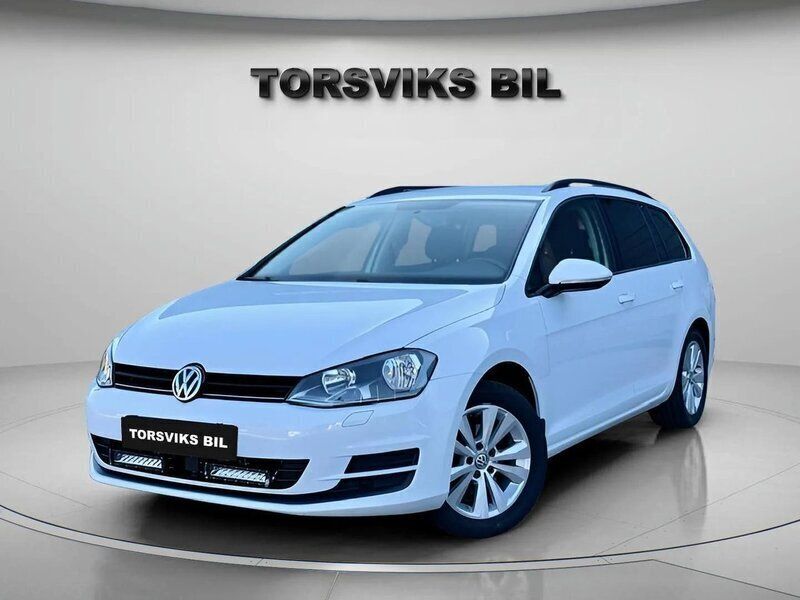 Vit Begagnad 2015 VW Golf VII Kombi | 79 900 kr (Marknadspris) - Bild 1/4