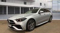 Begagnad Mercedes C300e AMG line 313 HK (230 kW) 2025 Silver Kombi