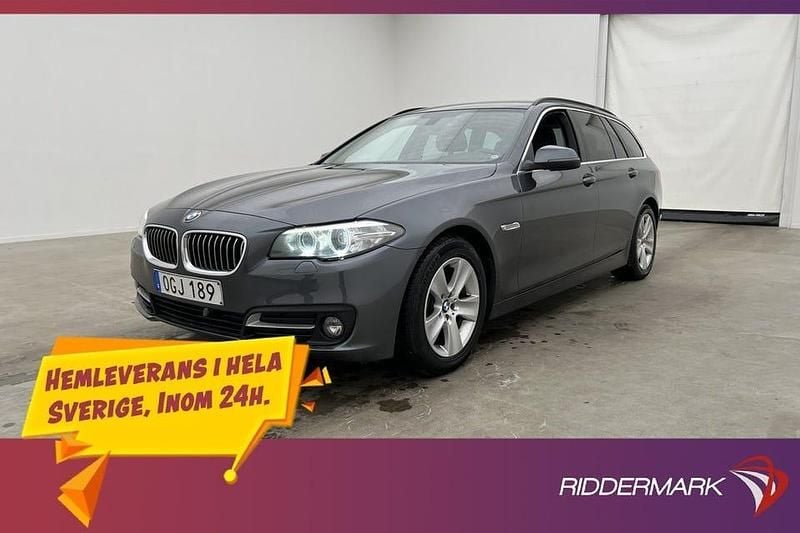 Grå Begagnad 2016 BMW 520 Kombi | 194 800 kr (Marknadspris) - Bild 1/3