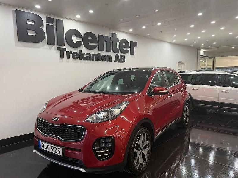 Röd Begagnad 2016 Kia Sportage GT-Line SUV | 179 990 kr (Bra pris) - Bild 1/4