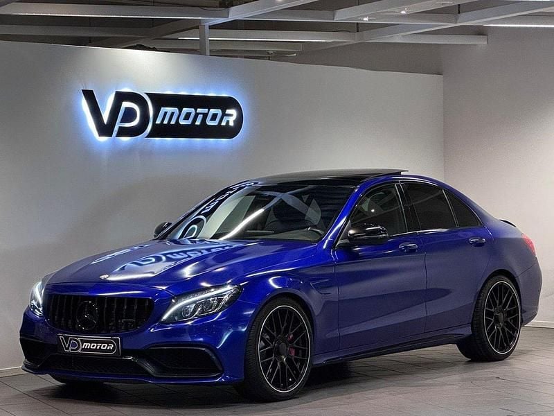 Silver Begagnad 2015 Mercedes C63S AMG AMG Sedan | 469 700 kr (Bra pris) - Bild 1/4