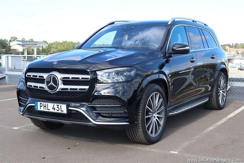 Svart Begagnad 2019 Mercedes GLS350 SUV | 739 900 kr - Bild 1/4
