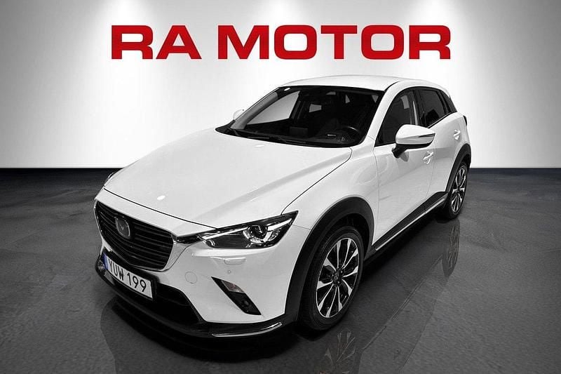 Vit Begagnad 2018 Mazda CX-3 Optimum SUV | 199 900 kr (Lite dyr) - Bild 1/4