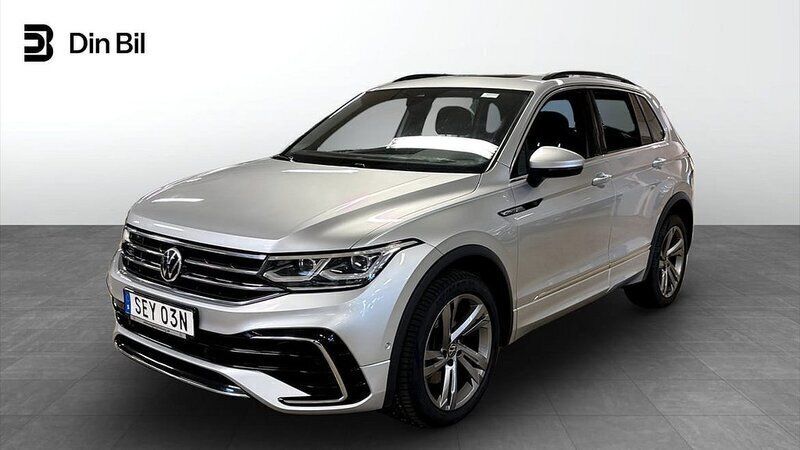Silver (reflex silver metallic) Begagnad 2020 VW Tiguan R-line SUV | 369 900 kr - Bild 1/4