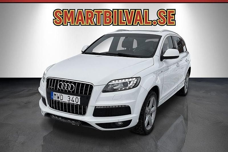 Vit Begagnad 2012 Audi Q7 S-Line SUV | 149 900 kr (Marknadspris) - Bild 1/4