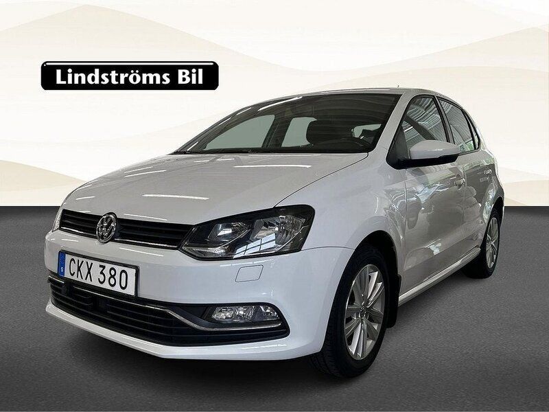 Vit Begagnad 2017 VW Polo Halvkombi | 126 500 kr (Marknadspris) - Bild 1/3