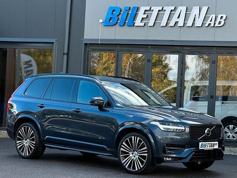 Mörkblå Begagnad 2020 Volvo XC90 R-Design SUV | 379 900 kr - Bild 1/4